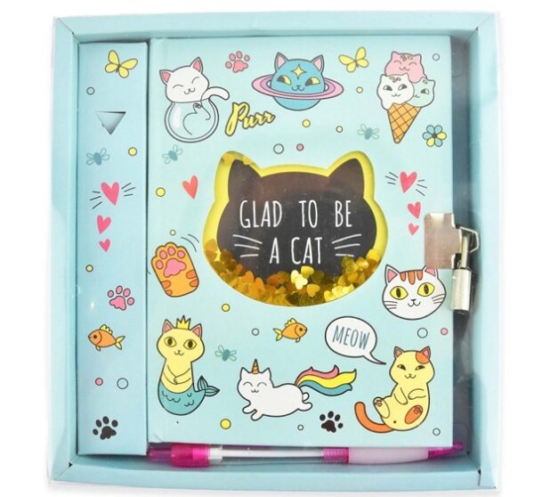 STATIONARY SET CAT 2PCS 18x13,5cm