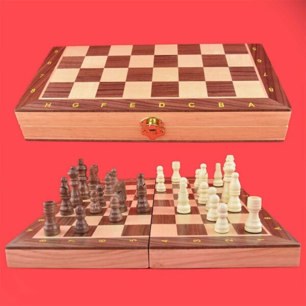 CHESS WOODEN 29cm - Bild 3