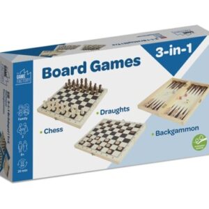 The Game Factory 3-i-1 Spel i Trä