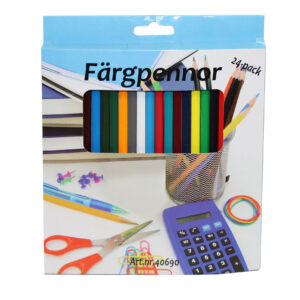 FÄRGPENNA 24-PACK 17,6CM